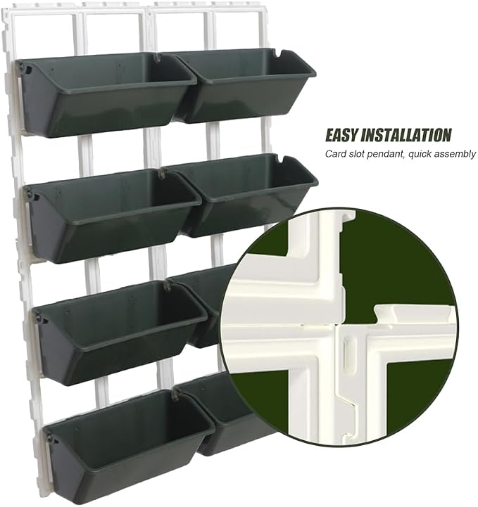 Vertical Garden Wall Planter, 4-Tier Stackable Wall Planter Indoor Outdoor