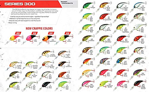 Bandit Lures BDT3D Series 300 - color: Chartreuse Black Stripes