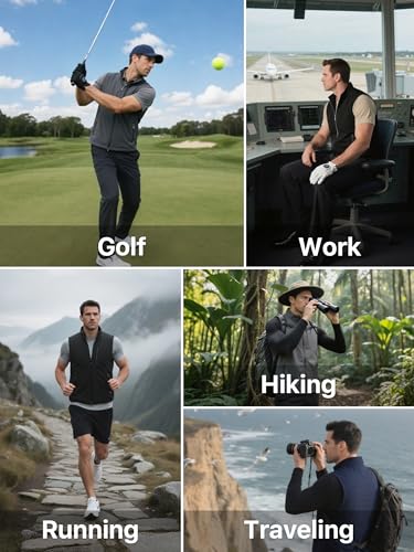 FREE SOLDIER Men's Lightweight Golf Vest Outerwear Windproof Sleeveless Softshell Jacket Running Vest - color: Gray, size: 3X-Large