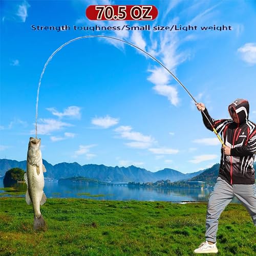 Carbon Fiber Tenkara Fishing Rod Kit Bank Poles for Catfishing All Waters - size: 5.9Ft