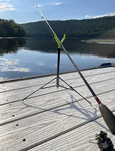FISHIN' STIX All Terrain Combo - Includes 30" Rod Holder and All Terrain Stand Tripod - style: Yellow