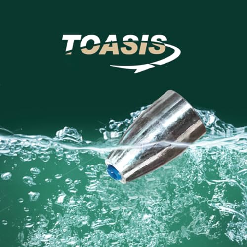 TOASIS Fishing Steel Weights Rubber-core Tube Sinkers - style: 10g/0.35_oz-15pcs