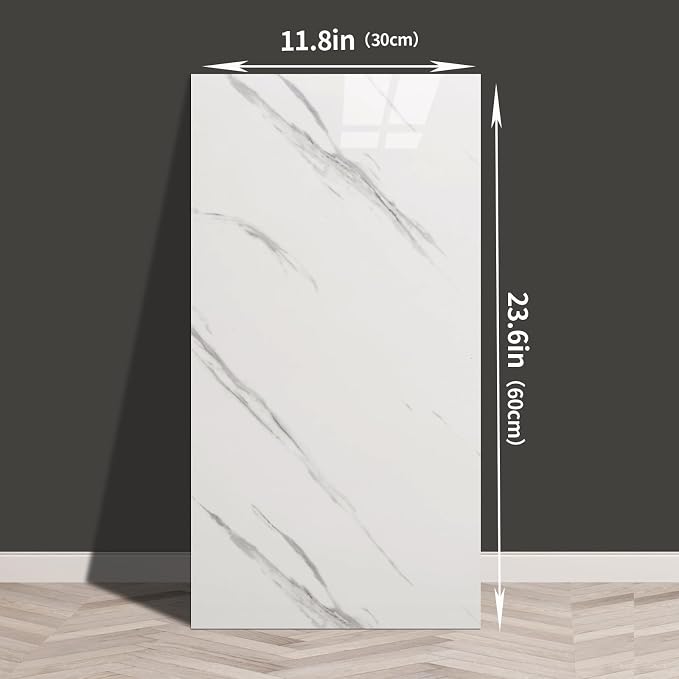 Haimin Wall Panels Peel and Stick 10 Pieces 23.6x11.8in Lightweight Backsplash