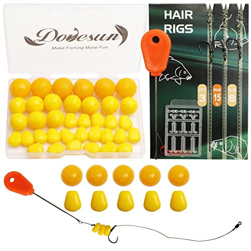Dovesun Carp Fishing Hair Rigs Carp Fishing Equipment with Baits Hooks Accessories 41PCS/151PCS - color: Size#8-41PCS
