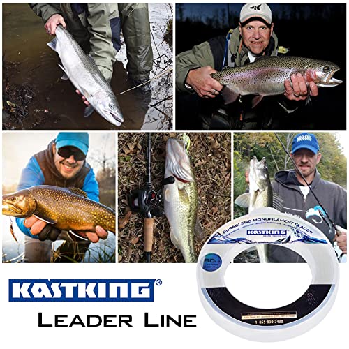 KastKing DuraBlend Monofilament Leader Line - Premium Saltwater Mono Leader Materials - Big Game Spool Size 120Yds/110M - size: 40 LB (Wound on Spool) 0.55mm