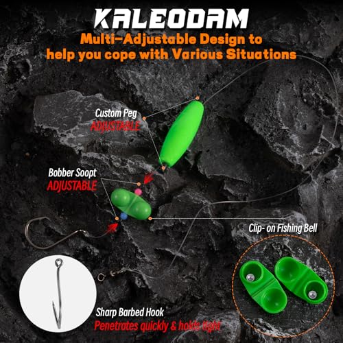 Catfish Rigs Catfish Float Rigs Catfishing Tackle Santee Rig 5/0 6/0 Circle Hooks for Peg Floats Catfish - size: 6/0 HOOK * 6PCS