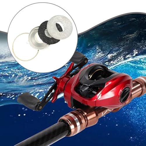Fishing Reel Wire Cup Carbon Brake Pads Gear Sprocket Ratchet Pressure Plate Enhanced Performance Function Suitable for Drag Washer Repair and Smooth - color: Stainless Steel