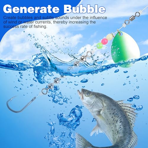 OROOTL Fishing Bead Chain Swivels, 20/40pcs Fishing Swivels Stainless Steel High Speed Trolling Swivels Catfish Swivel Fishing Balls Chain Swivels Fishing Tackle for Freshwater Saltwater - style: 1/8"(3.2mm)-40pcs
