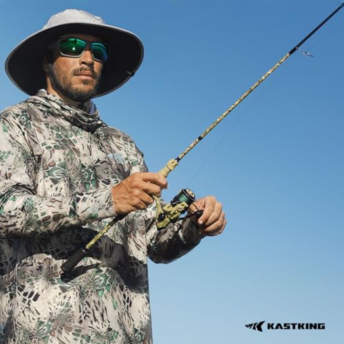 KastKing Spartacus Defender Twin-Tip Fishing Rod and Reel Combo, Spinning & Baitcaster Combo, KastFlex IM7 Graphite 2-Piece Blanks with Backup Tip Section, PTS System, EVA Handles - style: Spin-6'6" Ml-2000 Reel (2pcs+ Extra Tip)