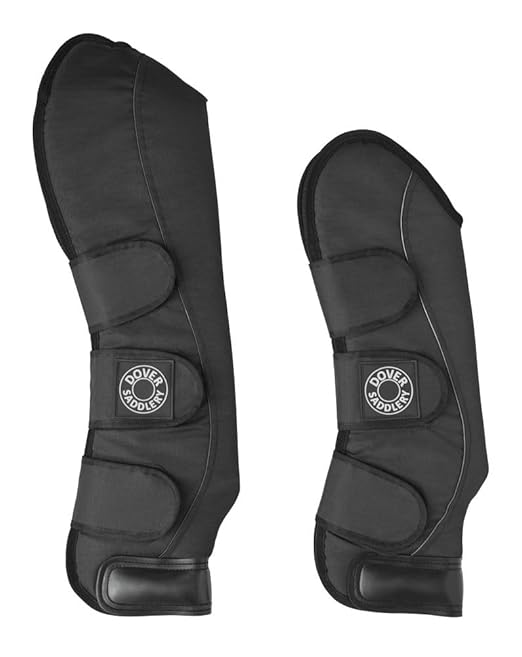 Dover Saddlery - Shipping Boot Set, Color: Black, Size: Horse