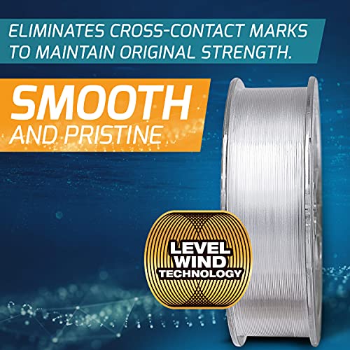 Seaguar Blue Label Fishing Leader Line for Saltwater, 100% Fluorocarbon, Clear, Multiple Sizes - size: 25lbs/100yds