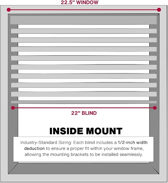 Lotus & Windoware Cordless Mini Blind, Window Blinds