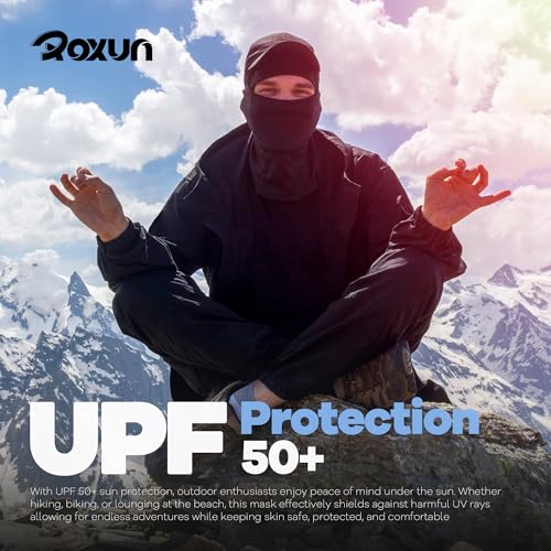 ROXUN Ski Mask Balaclava, Motorcycle Summer Cooling Breathable UV Protector - color: One Army Green