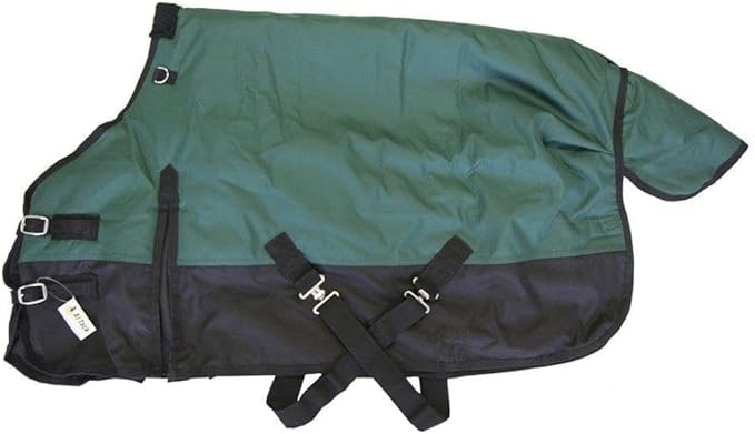 AJ Tack 1200D Waterproof Winter Pony Blanket - 300g Heavyweight Turnout with Fleece Collar, Shoulder Gussets & Tail Flap - Camouflage 52"