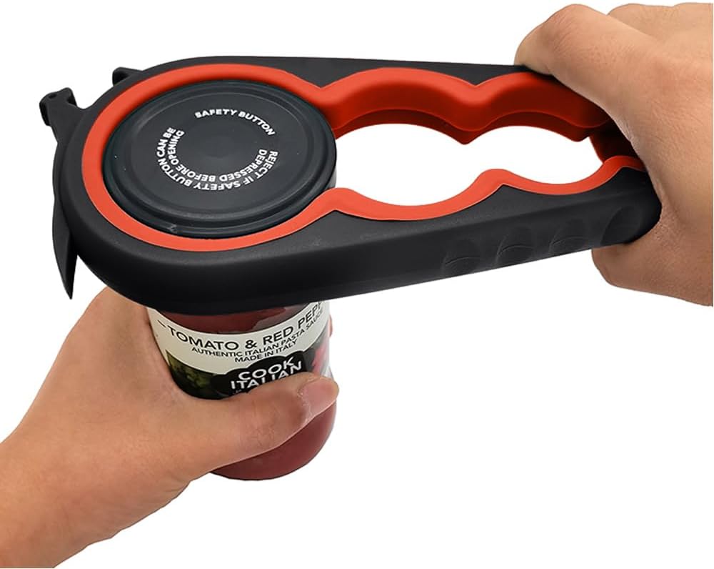 Otstar Jar Opener Bottle Opener and Can Opener for Weak hands, Seniors with Arthritis and Anyone with Low Strength, Mutil Jar Opener Get Lids Off Easily (Blue and Grey)