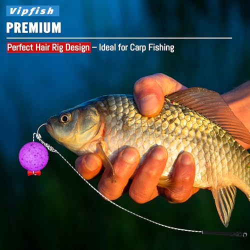 24 Pack Pre-Tied Carp Rigs with Sharp Hooks, Swivel & PE Line – Hook The Big One with Boilies, Pellets & Corn – The Ultimate Carp Fishing Equipment - color: #6-24PACK