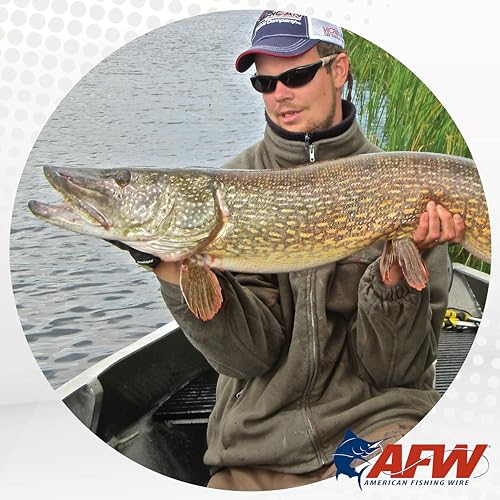 American Fishing Wire Surfstrand Micro Ultra Bare 1x19 Stainless Steel Leader Wire - Fishing Leader Line for Saltwater, 6.6lb Test - 61lb Test, Camo Color, 5m Length - style: 46 Lb / 5 M