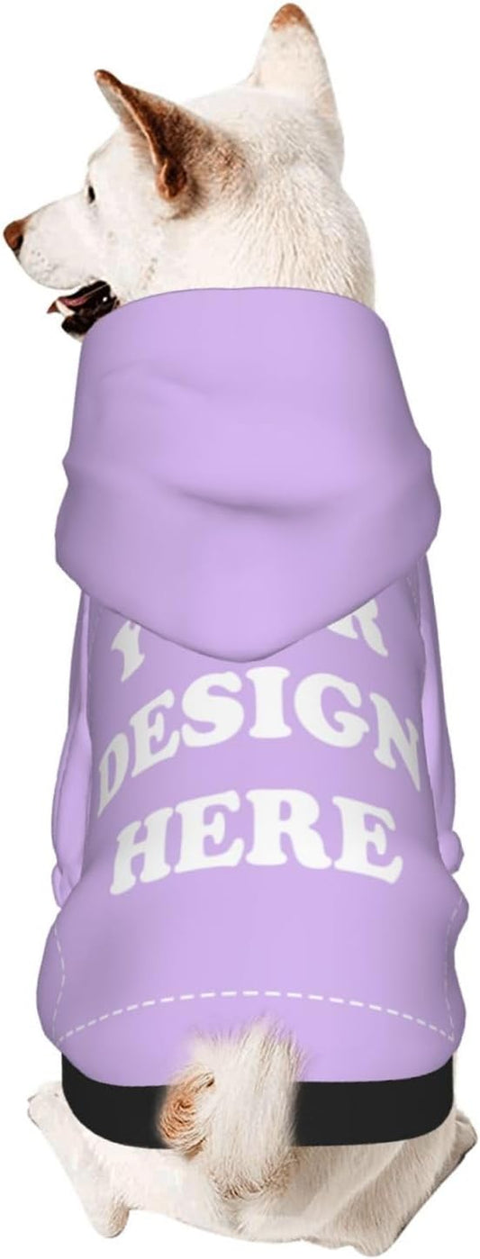 Dog Costume, Custom Dog Hoodie, Dog Name Costume Holiday Pet Pajamas Outfit, Personalized Pet Coat Costumes for Small Medium Large Dogs and Cats for Winter, TaroMilk, XL