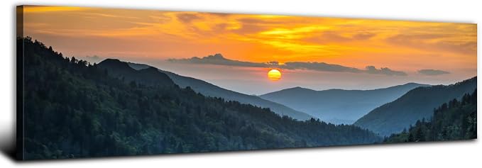 Sunset Blue Ridge Mountain Wall Art