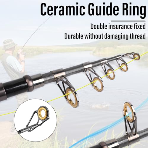 Dr.Fish Fishing Rod and Reel Combos 125-Pieces Telescopic Spinning Pole Reel Gear Equipment Set with Tackle Bag for Adult Collapsible Travel Complete Fishing Set Men Starter Freshwater Saltwater - color: 7.9ft Rod, 3000 Reel, Camo Bag+Full Kit