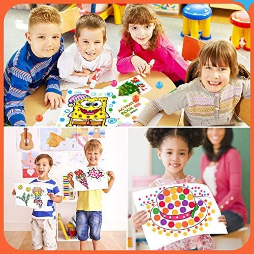 Soucolor 16-Pack Washable Dot Markers for Kids & Toddlers,8 Vibrant Colors | Bingo Daubers,Preschool Arts & Crafts, Classroom Supplies, Paint Dabbers for Creative Fun,Painting Supplies Drawing Non-Toxic
