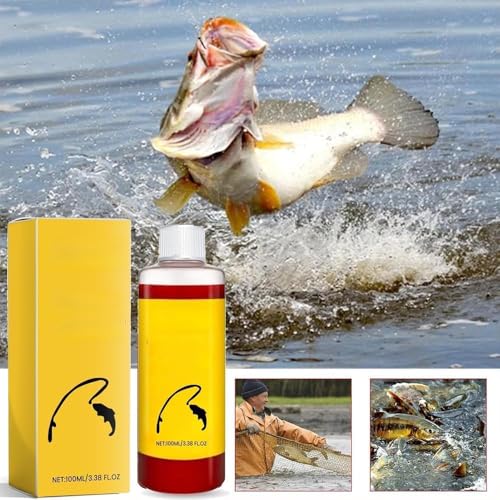 Concentrated Fish Attractant Liquid, Red Worm Liquid Spray, Fast-Acting Red Worm Formula, Fish Attractant Spray 100ml Freshwater Fishing Bait Additive, Enhances Scent & Improves Bite Response - color: 1 Pc