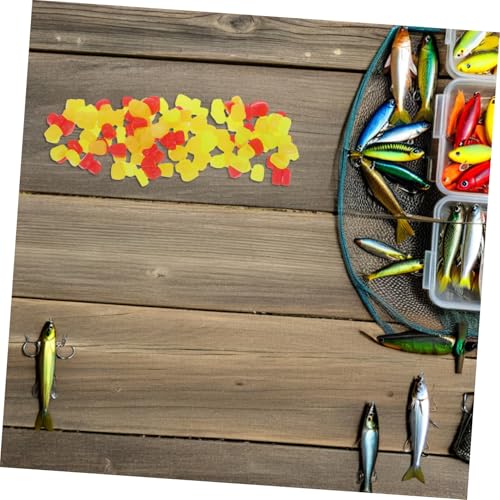 Abaodam 150pcs Floating Silicone Fake Corn Baits for Carp and Trout Fishing, Realistic Appearance Soft Artificial Lures for Freshwater and Saltwater Fishing