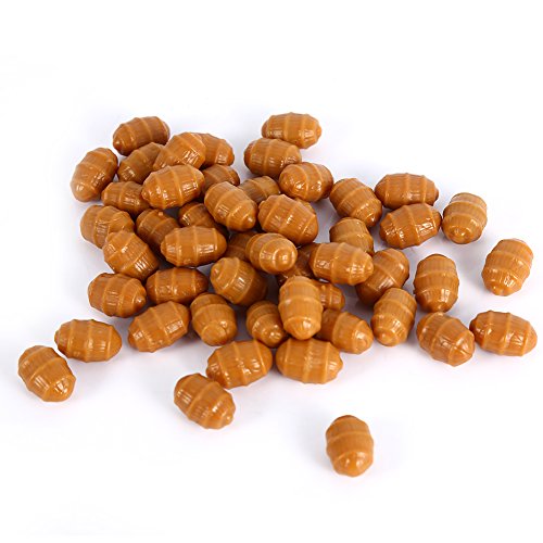 VGEBY Fishing Baits Soft Carp Fishing Floating Artificial Nut Baits Terminal Tackle Pellets (#5-50pcs) Carp Fishing Bait Carp Fishing Bait Carp Bait