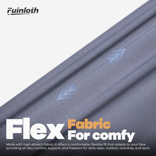 Fuinloth Neck Gaiter, 6 Pack Cooling UV Protection Bandana Face Mask Gator | Breathable Sweat Wicking, UPF 50, Sun Wind Dust Shield, Quick Dry & Washable, 95% Polyester 5% Spandex - color: Black+gray+light Gray+navy+sand+brown