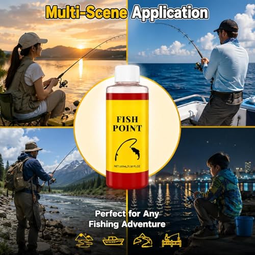 Concentrated Fish Attractant Liquid, 100ml Fish Attractant Liquid for Trout, Panfish and More, Panfish and More, Enhances Scent & Improves Biteresponse - color: 1PCS