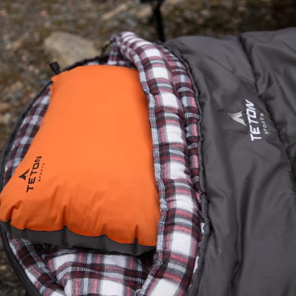 Teton Celsius XXL Sleeping Bag, Cold Weather Sleeping Bags for Adults and Kids, Camping Made Easy and Warm. Compression Sack Included, 35F, 25F, 0F, 20F Degree