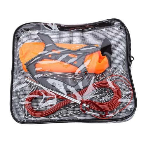 Fish Stringer with 10 Detachable Stainless Steel Hooks, 16.4ft PVC Coated Rope High Strength Fishing Lock for Kayak Fishing