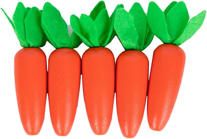 Adena Montessori 3 in 1 Wooden Play Kit for Babies 6-12 Months | Color drop, carrot harvest, coin box boost motor, logic and color sorting. Bright wood for toddlers independent play.