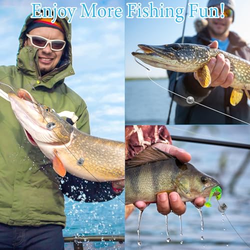 100Pcs Split Shot Fishing Weights Sinkers Open Mouth Design Weight | Large Capacity Removable Lead Assortment Clip On Fishing Accessories for Freshwater Saltwater - style: 1/30oz
