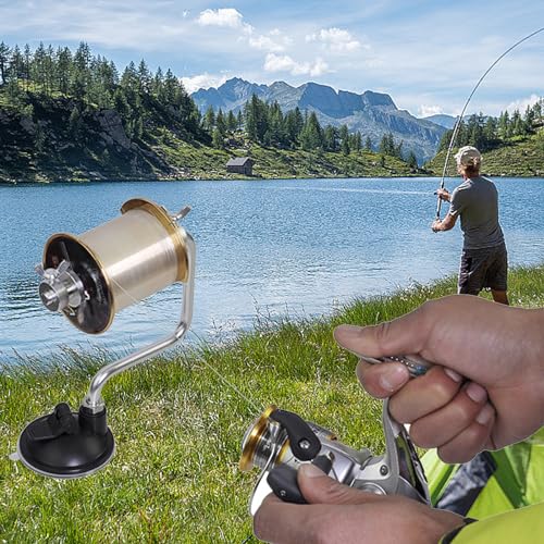 Aluminum Alloys Fishing Line Winders Spoolers Machine Adjustable Line Spoolers Tool Accessorys Adjustable Stable Spoolers Machine - color: Suction cup model