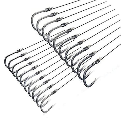 Dyxssm Small Fishing Hooks with Line, Tiny Fishing Hook on Nylon Line (Pack of 20) - size: 18#
