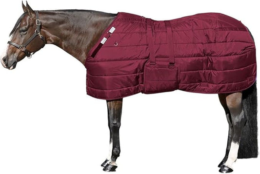 Dura-Nylon V-Free Horse Stable Blanket | Custom Fit & Breathable Winter Horse Sheet | Medium Weight Horses Blankets
