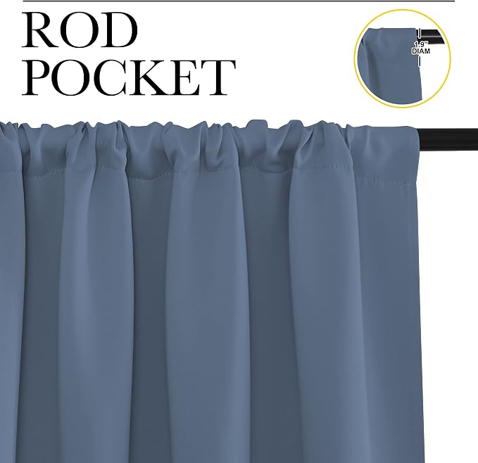 NICETOWN Blackout Curtains for Bedroom, Window Treatment Energy Saving Thermal
