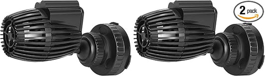 AQUANEAT Aquarium Wavemaker Circulation Pump, 480GPH Fish Tank Powerhead, Submersible Water Pump, Magnetic Base (Pack of 2)