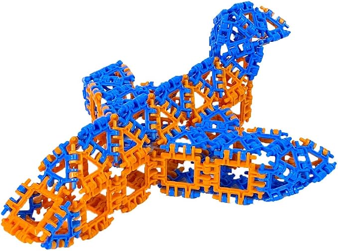 That Hinge Toy 150 Piece Age 7+ STEM Kids Building Toy - Dinosaurs + More | Purple + Green Creative Sensory Construction Tiles - Open Ended Play Gift Boys + Girls - Classroom Homeschool Manipulatives
