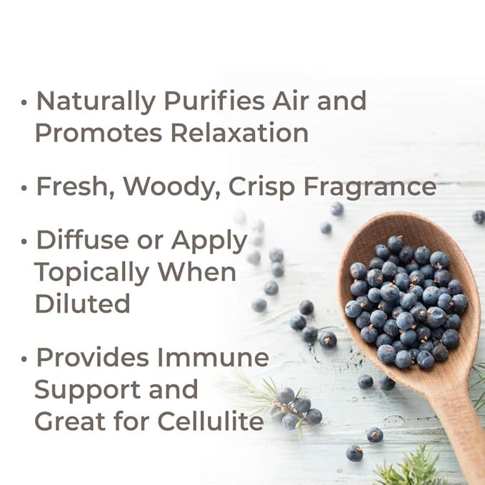 Plant Therapy Organic Juniper Berry Essential Oil 100% Pure, Undiluted, Natural Aromatherapy, Therapeutic Grade 10 mL (1/3 oz)