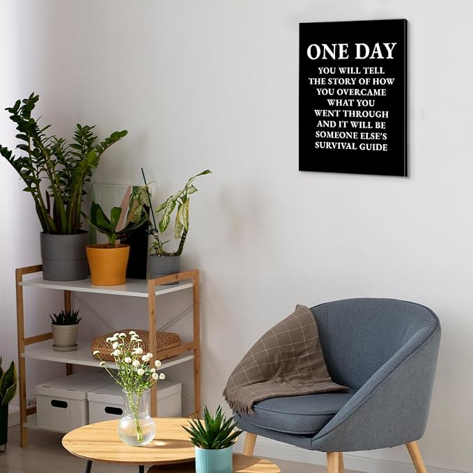 Inspirational Quotes Wall Art Decor, Motivational Success Canvas Painting