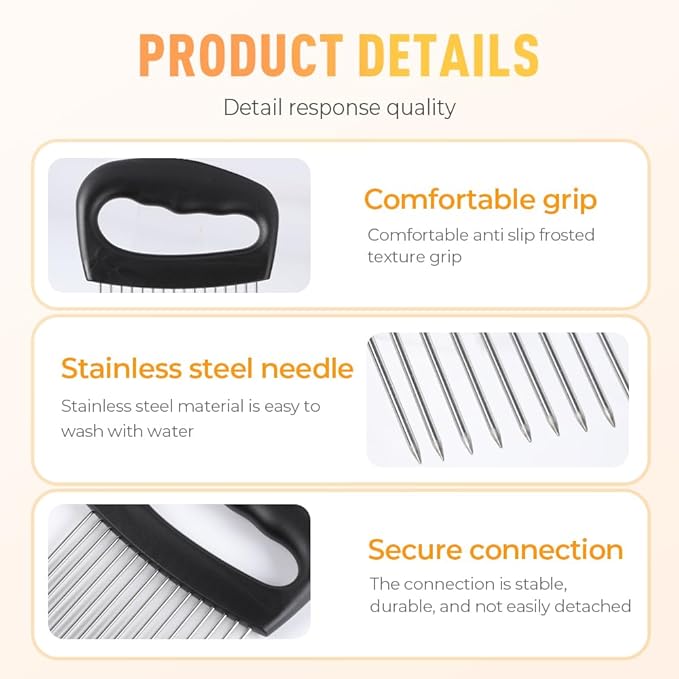 Onion Holder for Slicing, Stainless Steel Onion Slicer Holder, 2025 New Upgraded Tamato Slicer Vegetable Cutter Kitchen Gadeget Chopper Assistant Tool for Potato Lemon Fruit and Meat (1pc)