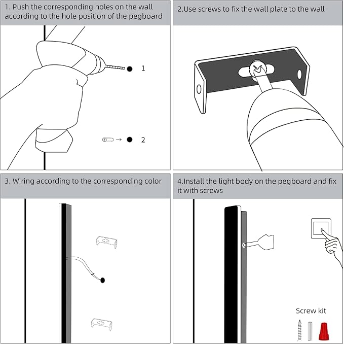 KELUOLY Modern Plug in Long Wall Sconce, 20W Warm White 3000K Acrylic Indoor