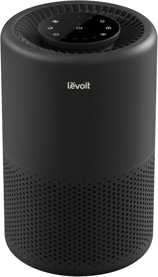 LEVOIT Air Purifier for Home Bedroom, Smart WiFi Alexa Control, Covers up to 916 ft², AHAM VERIFIDE, 3-in-1 Filter with HEPA Sleep Mode for Allergies, Pollutants, Smoke, Dust, Core 200S-P, Black