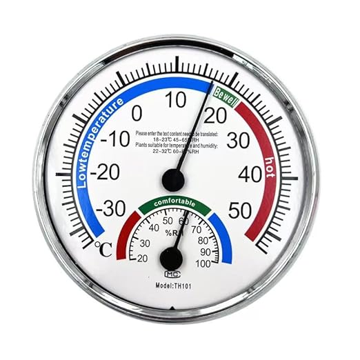 5" Indoor Outdoor Hygrometer/Thermometer, Humidity Gauge Indicator Temperature Humidity Monitor for Home, Office, Garden, Patio, Warehouse