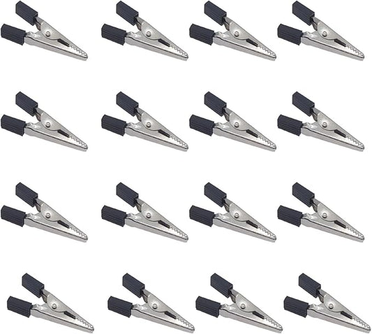 40 Pcs Bird Cage Safety Clips, Iron, Black, 1.89x0.7 Inch, Suitable for Parrots, Hamsters, Guinea Pigs, Rabbits, Lightweight, Anti-Escape