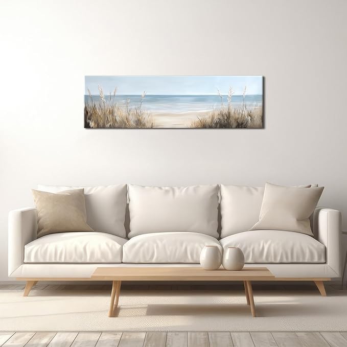 Large Abstract Ocean Wall Art Beach Picture Coastal Room Decor Seaside