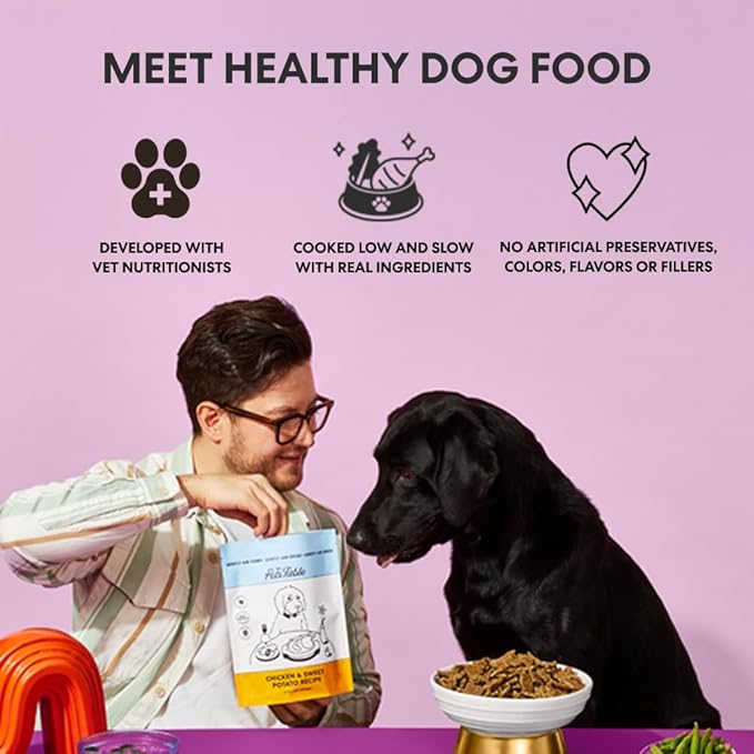 The Pets Table Grain Inclusive Air Dried Dog Food 2 Pack - Chicken & Sweet Potato + Lamb & Beef, 48 Ounce (Pack of 2)