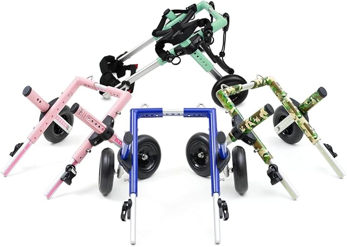 Walkin' Wheels Lightweight – for Small Cats 2 to 20 Pounds – Veterinarian Approved – Cat Wheelchair for Back Legs, for Cats 11-20 lbs, 9-13 inches Leg Height – Blue